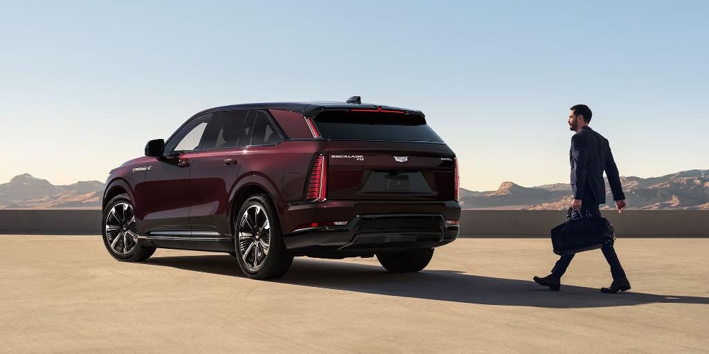 2025 Cadillac Escalade IQ Black Cherry Metallic with Onyx Package — MTN LUX private car service Boulder